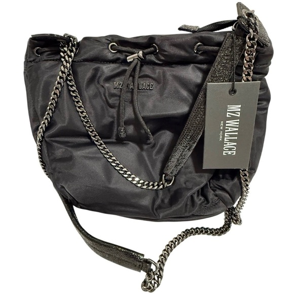 MZ Wallace Handbags - NWT MZ Wallace Black Chain Strap Shoulder/Crossbody Bag